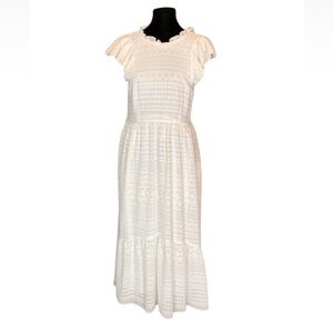 Willa Story white eyelet midi dress Size Medium